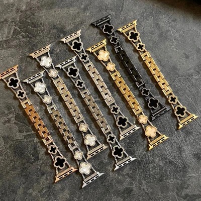 عکس بند اپل واچ طرح ونکلیف مخصوص بانوان در رنگ استیل براق