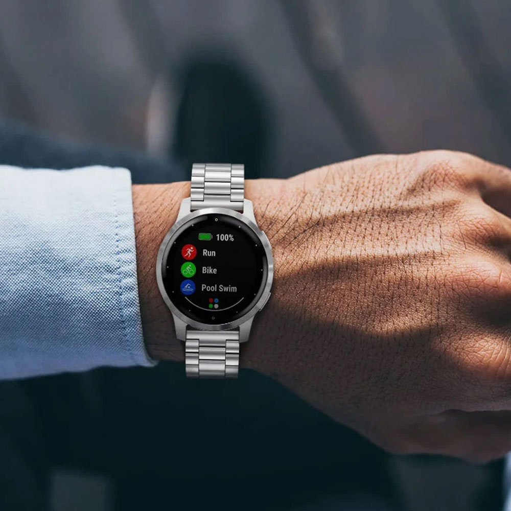 خرید بند سه مهره رولکسی ساعت هوشمند/ بند سه مهره استیل / بند 3Bead