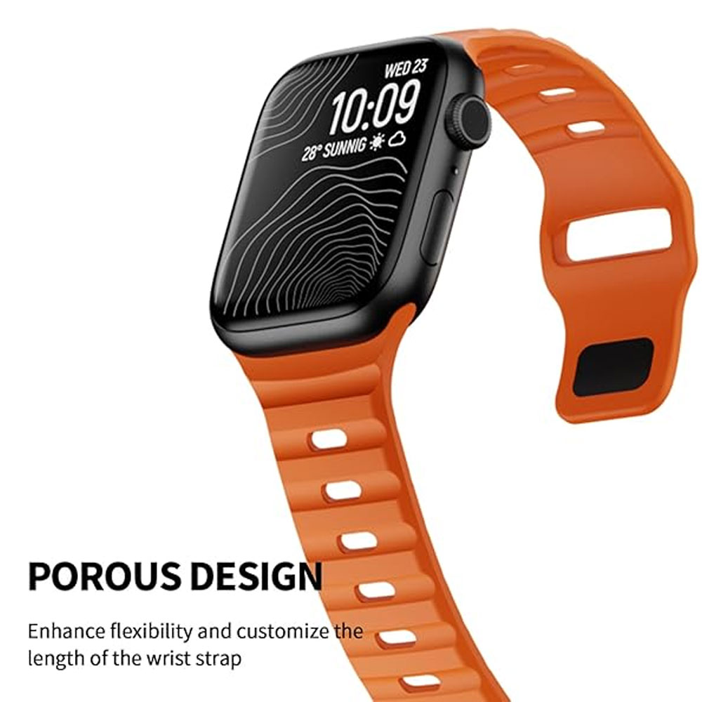 قیمت و خرید بند سیلیکونی مدل Spigen sport مناسب اپل واچ سایز 49 میلی متری اولترا / اولترا2 / اولترا 3 از بندچی