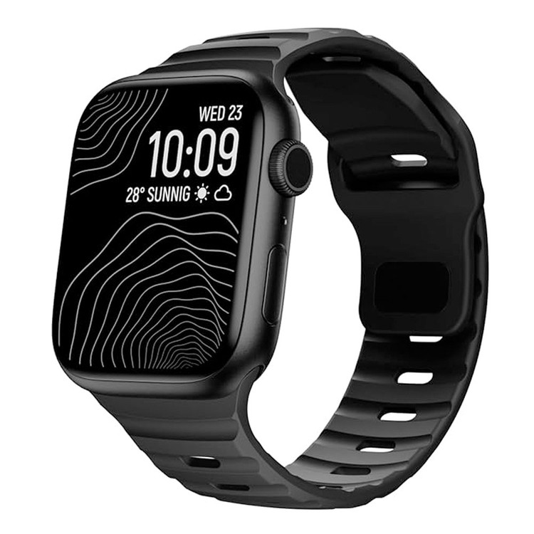 قیمت و خرید بند سیلیکونی مدل Spigen sport مناسب اپل واچ سری 10و11 سایز 46 میلی متری از بندچی