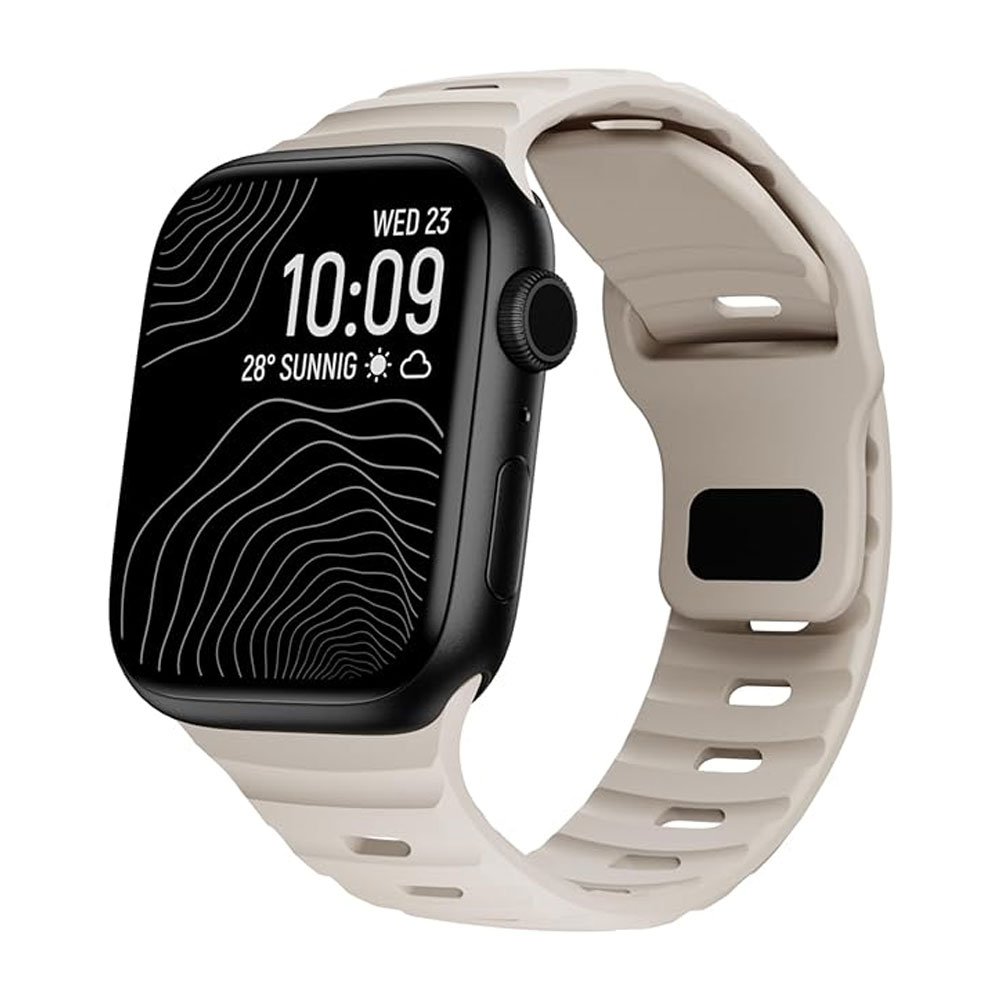 قیمت و خرید بند سیلیکونی مدل Spigen sport مناسب اپل واچ سری 10و11 سایز 46 میلی متری از بندچی