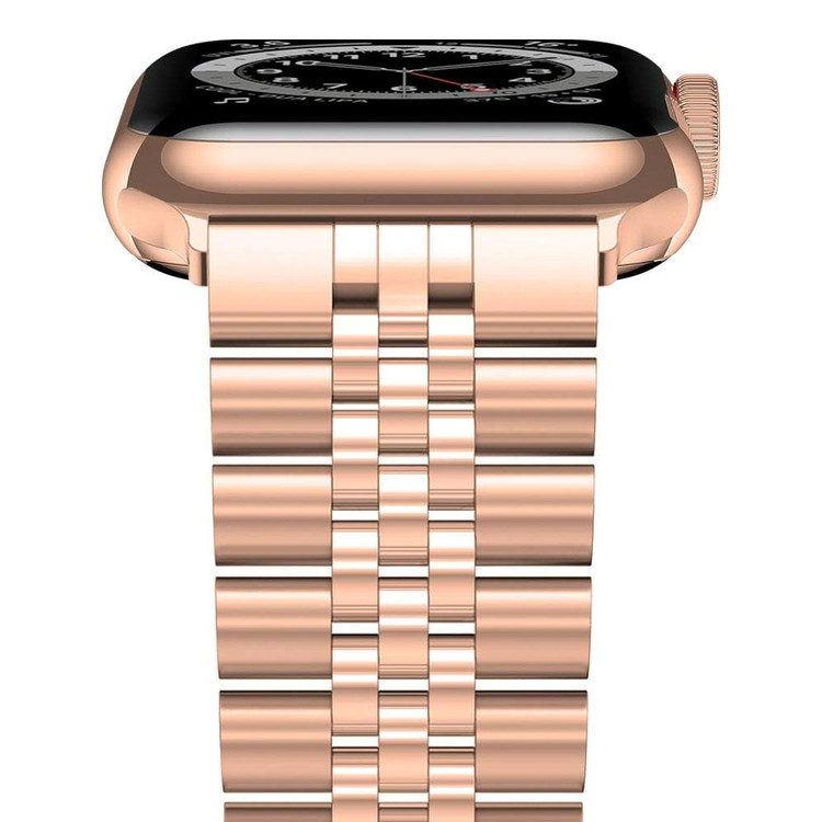 قیمت و خرید بند استیل مدل 5bead فلزی مناسب اپل واچ سایز 38 / 40 / 41 میلی متری از بندچی