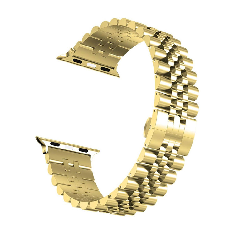 قیمت و خرید بند استیل مدل 5bead استیل مناسب اپل واچ سایز 46 میلی متری سری 10 و 11 از بندچی
