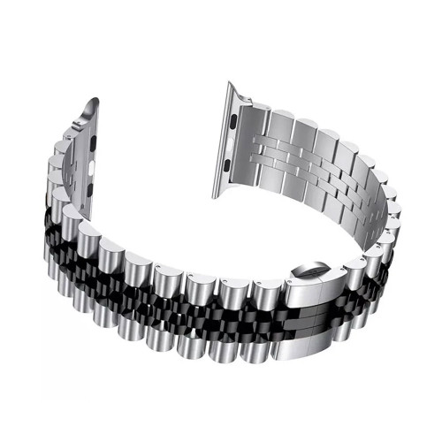 قیمت و خرید بند استیل مدل 5bead-dc استیل مناسب اپل واچ سایز 42 میلی متری سری از بندچی