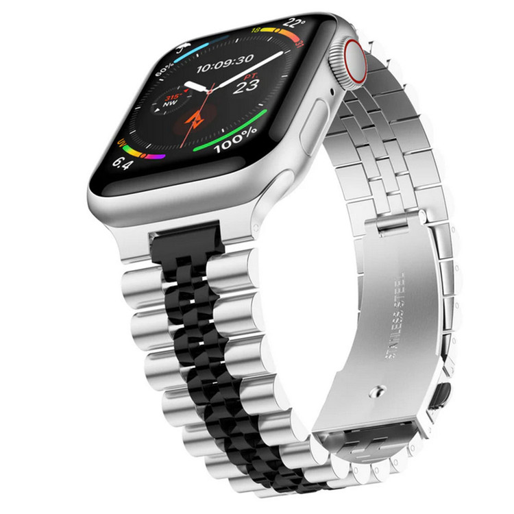 قیمت و خرید بند مدل 5bead-dc استیل مناسب اپل واچ سایز 42 میلی متری سری SE/1/2/3/4/5/6/7/8/9 از بندچی