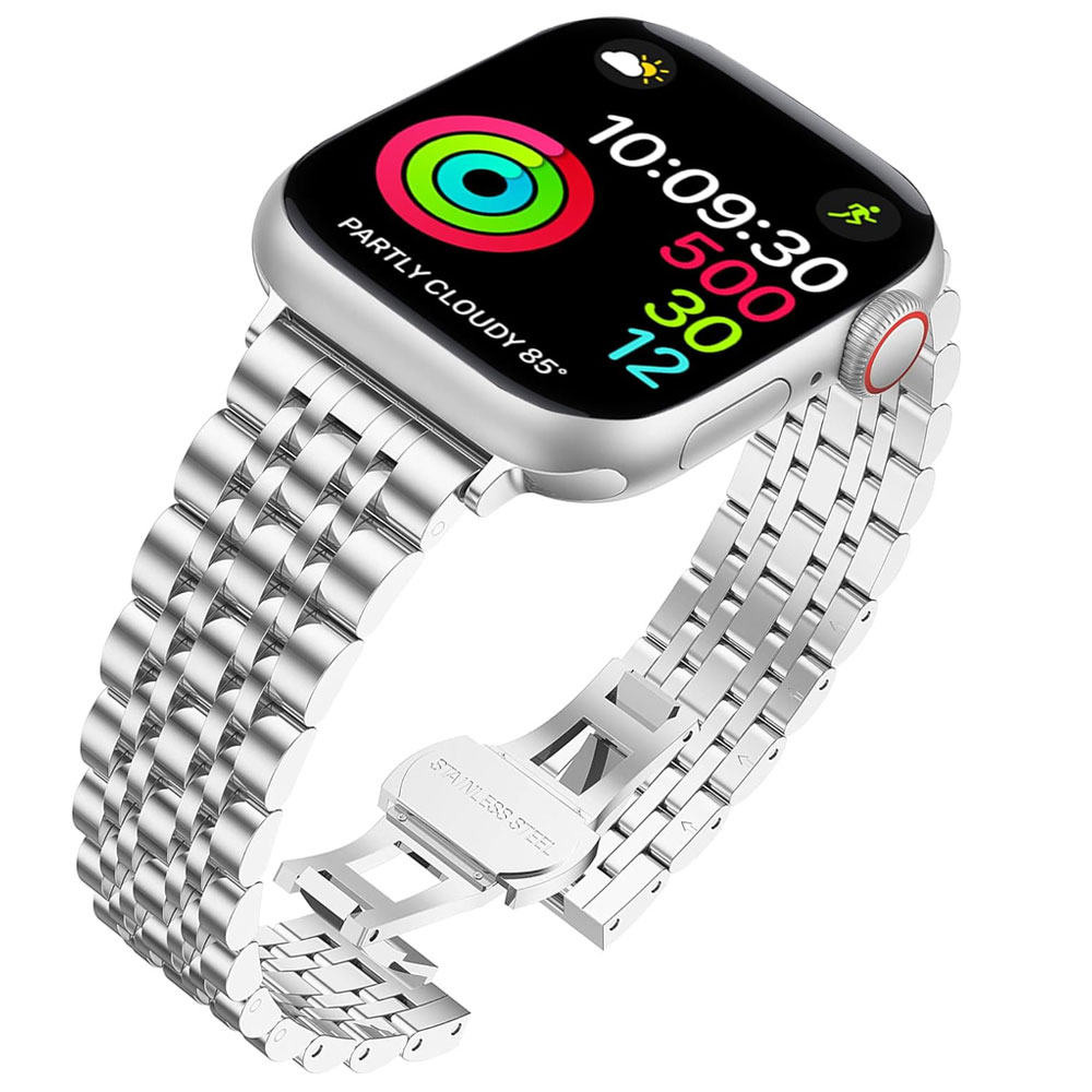 قیمت و خرید بند استیل مدل 7BEAD مناسب اپل واچ تمام سری ها سایز بندی کامل از بندچی