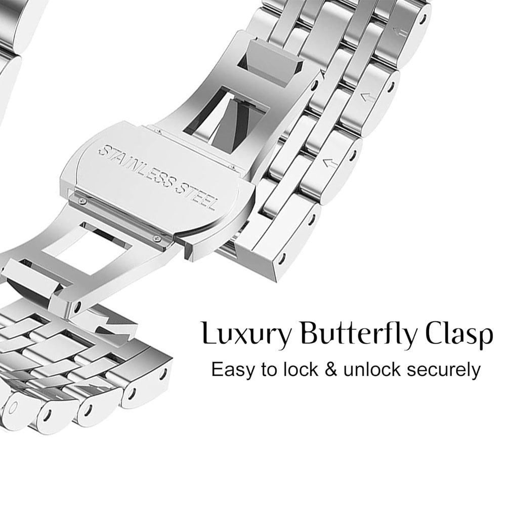 قیمت و خرید بند استیل مدل 7BEAD مناسب اپل واچ سایز 38/40/41 میلی متری از بندچی