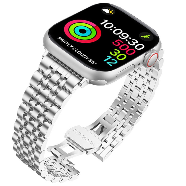 قیمت و خرید بند استیل مدل 7BEAD مناسب اپل واچ سایز 40 میلی متری تمامی سری ها از بندچی