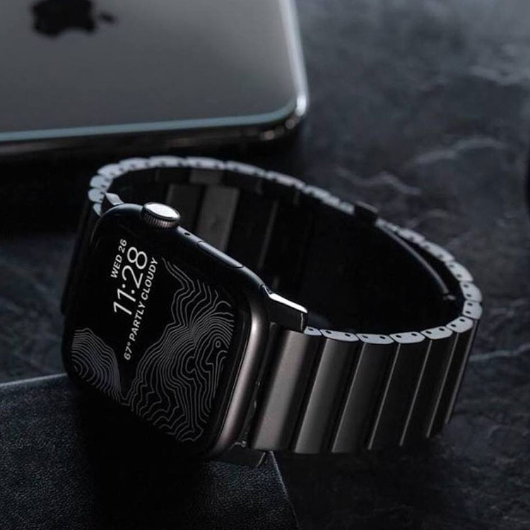 قیمت و خرید بند استیل ضد زنگ مدل سواچی (تک مهره)مناسب اپل واچ سری نه / APPLE WATCH SERI 9 از بندچی