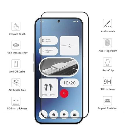 قیمت و خرید گلس محافظ صفحه نمایش مناسب برای گوشی ناتینگ فون Nothing Phone 2a Plus با بهترین کیفیت (اورجینال) از بند چی