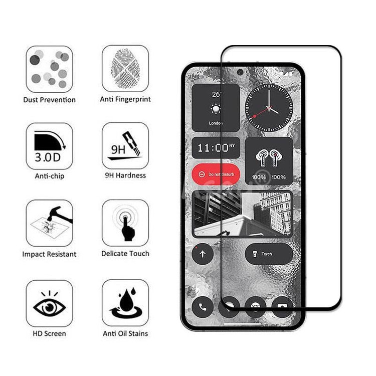 قیمت و خرید محافظ صفحه نمایش (گلس) 3 عددی مناسب برای گوشی موبایل ناتینگ فون Phone 3a Pro / Phone 3a از بند چی