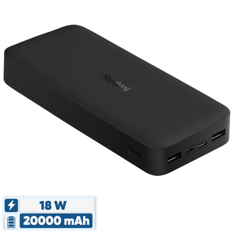 خرید پاوربانک مدل PB200LZM ظرفیت 20000 میلی آمپر ساعت دارای پورت خروجی دوگانه USB_A و پورت ورودی دوگانه USB-C و MicroUSB، جنس بدنه پلاستیک ABS، دارای 3 درگاه خروجی فست شارژ از بندچی