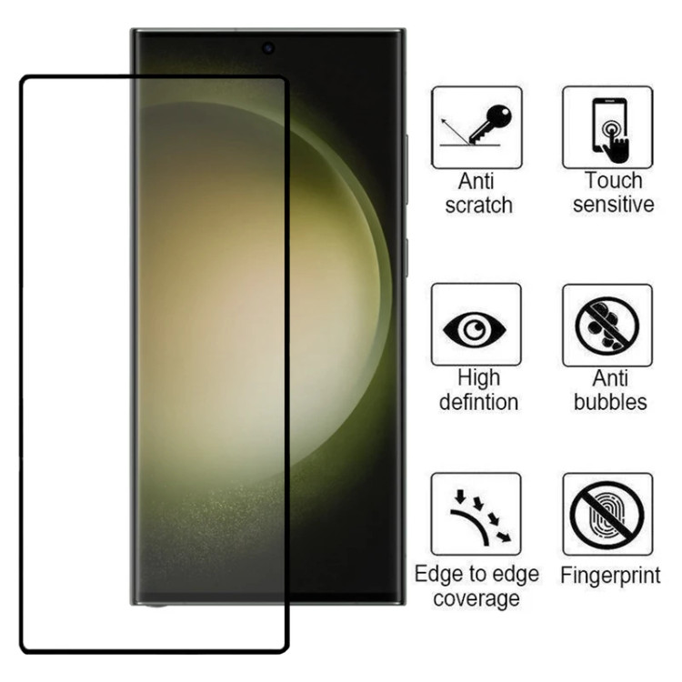 قیمت و خرید گلس لبه خم(ایج) کوزا Full‑Glue سامسونگ گلگسی اس22 اولترا Galaxy S22 Ultra | محافظ صفحه فول چسب 3D از بندچی