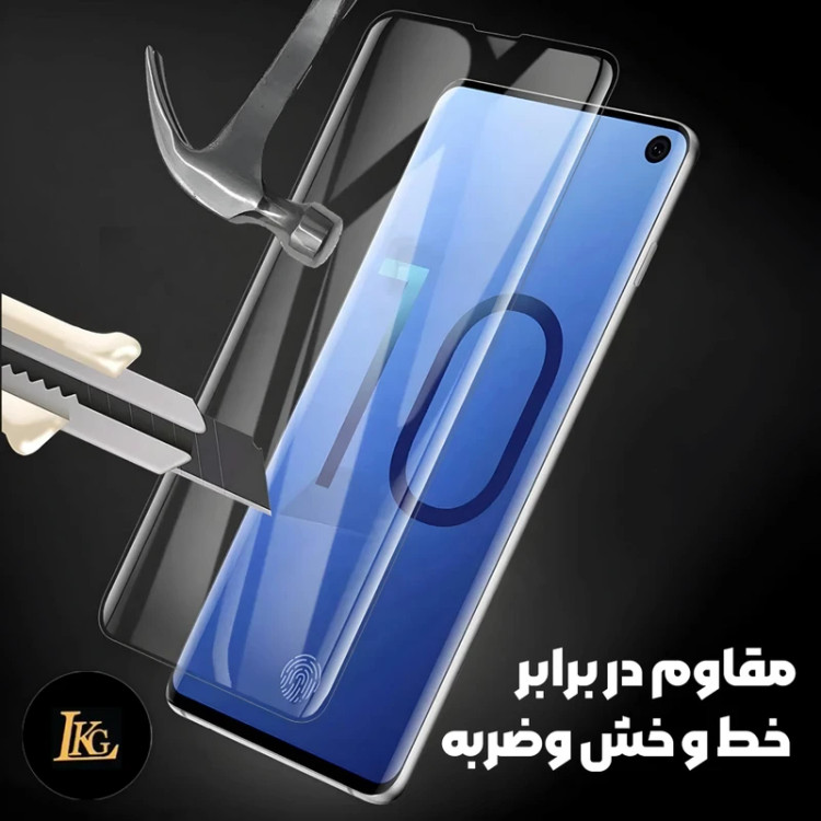 قیمت و خرید گلس لبه خم(ایج) کوزا Full‑Glue مناسب برای گوشی موبایل سامسونگ گلگسی اس 10 پلاس/ Galaxy S10 Plus| محافظ صفحه فول چسب 3D از بندچی