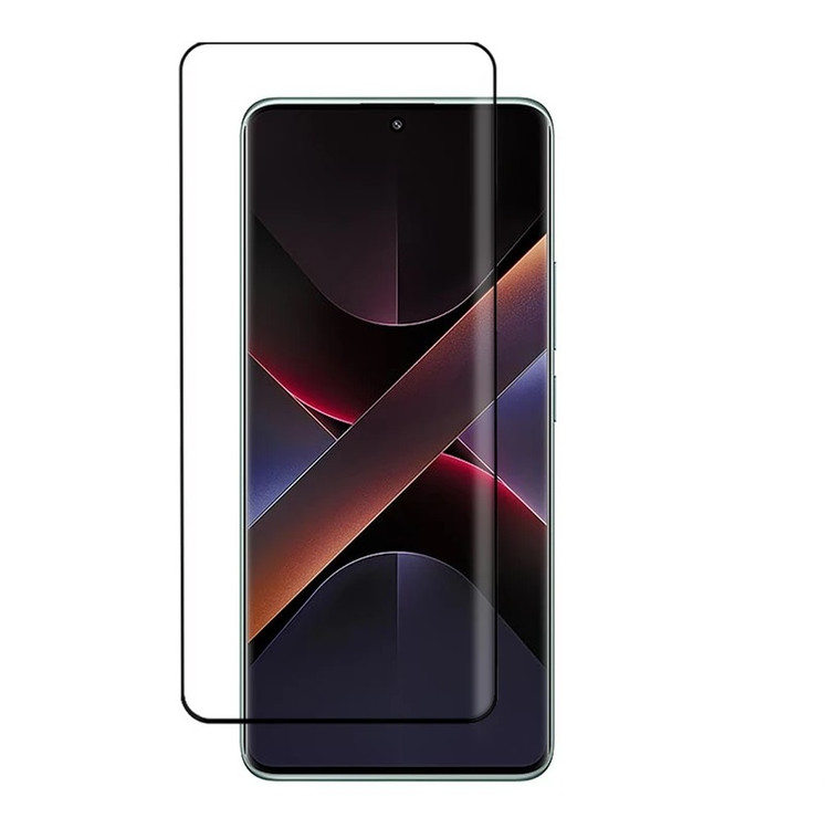 قیمت و خرید گلس شیشه ای ایج مناسب برای گوشی شیائومی نوت 14 پرو NOTE 14 PRO 5G| محافظ صفحه فول چسب 3D از بندچی
