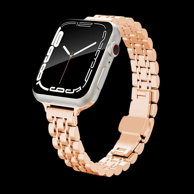 قیمت و خرید بند رولکس ریز زنانه مناسب اپل واچ سری 10 سایز 46 میلی متر Apple Watch seri 10 46 mm از بندچی