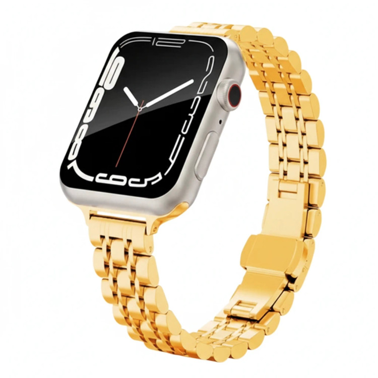 قیمت و خرید بند رولکس ریز زنانه مناسب اپل واچ سری 10 سایز 46 میلی متر Apple Watch seri 10 46 mm از بندچی