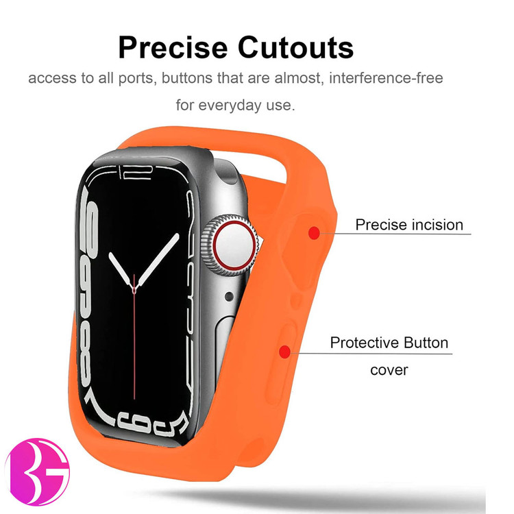 کاور سیلیکونی اپل واچ سایز 45 میلی متر مناسب تمامی سری ها Apple Watch SE/1/2/3/4/5/6/7/8/9 45 mm