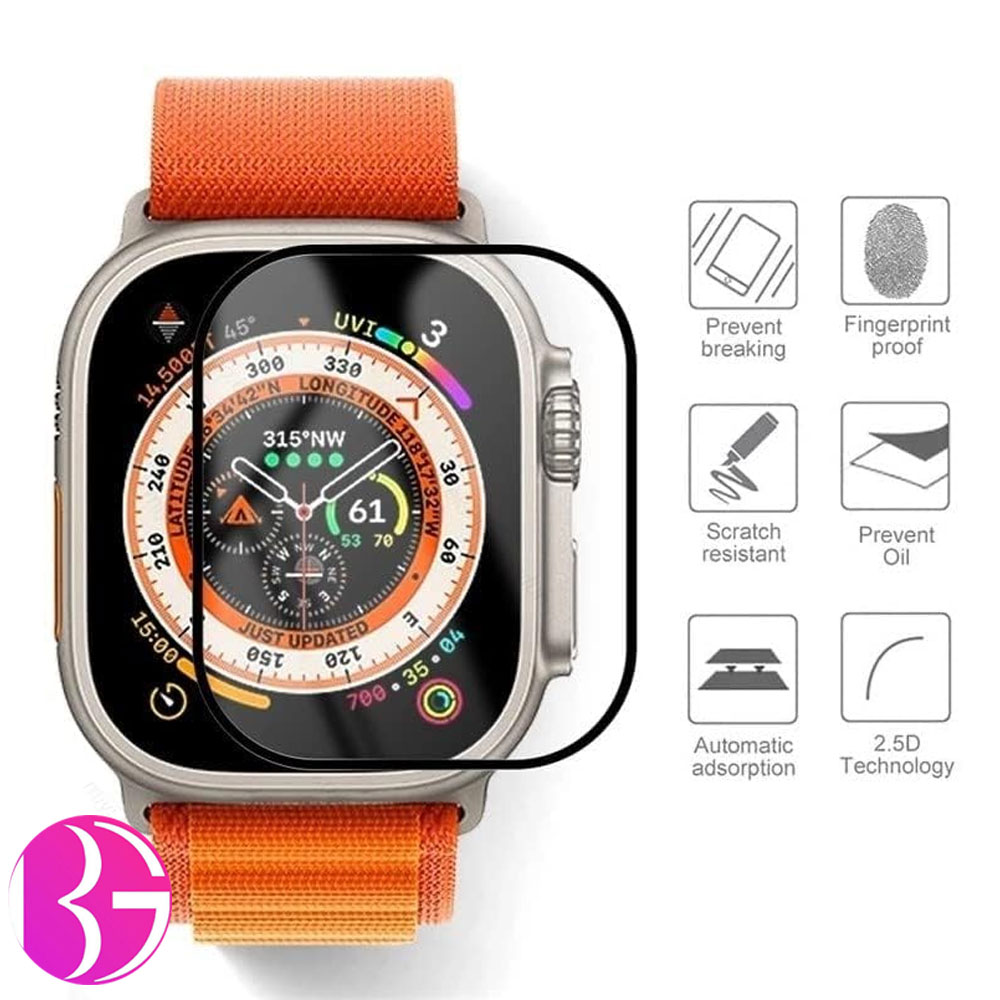 گلس نانو مناسب اپل واچ سری اولترا 1/2/3 سایز 49 میلی متر Apple Watch Ultra / Ultra2 / Ultra3 49mm