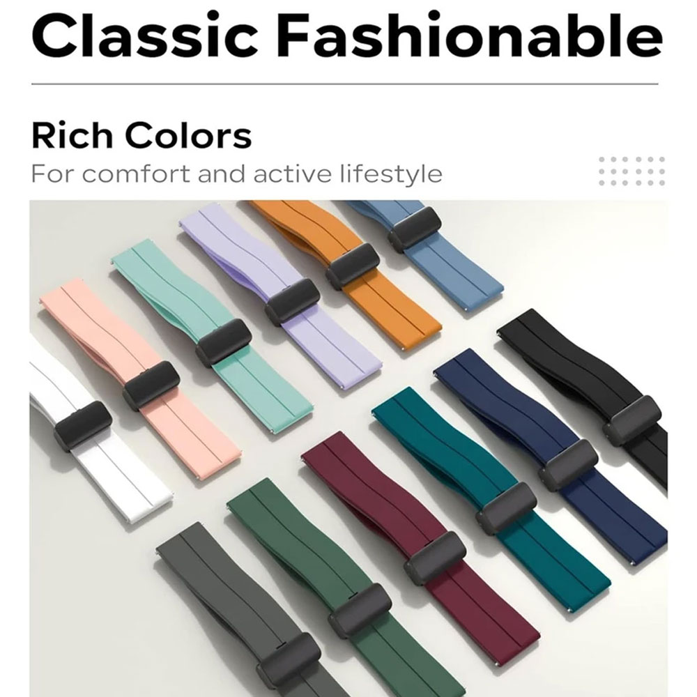 بند سیلیکونی مگنتی مناسب ساعت هوشمند امیزفیت AMAZFIT ACTIVE 2